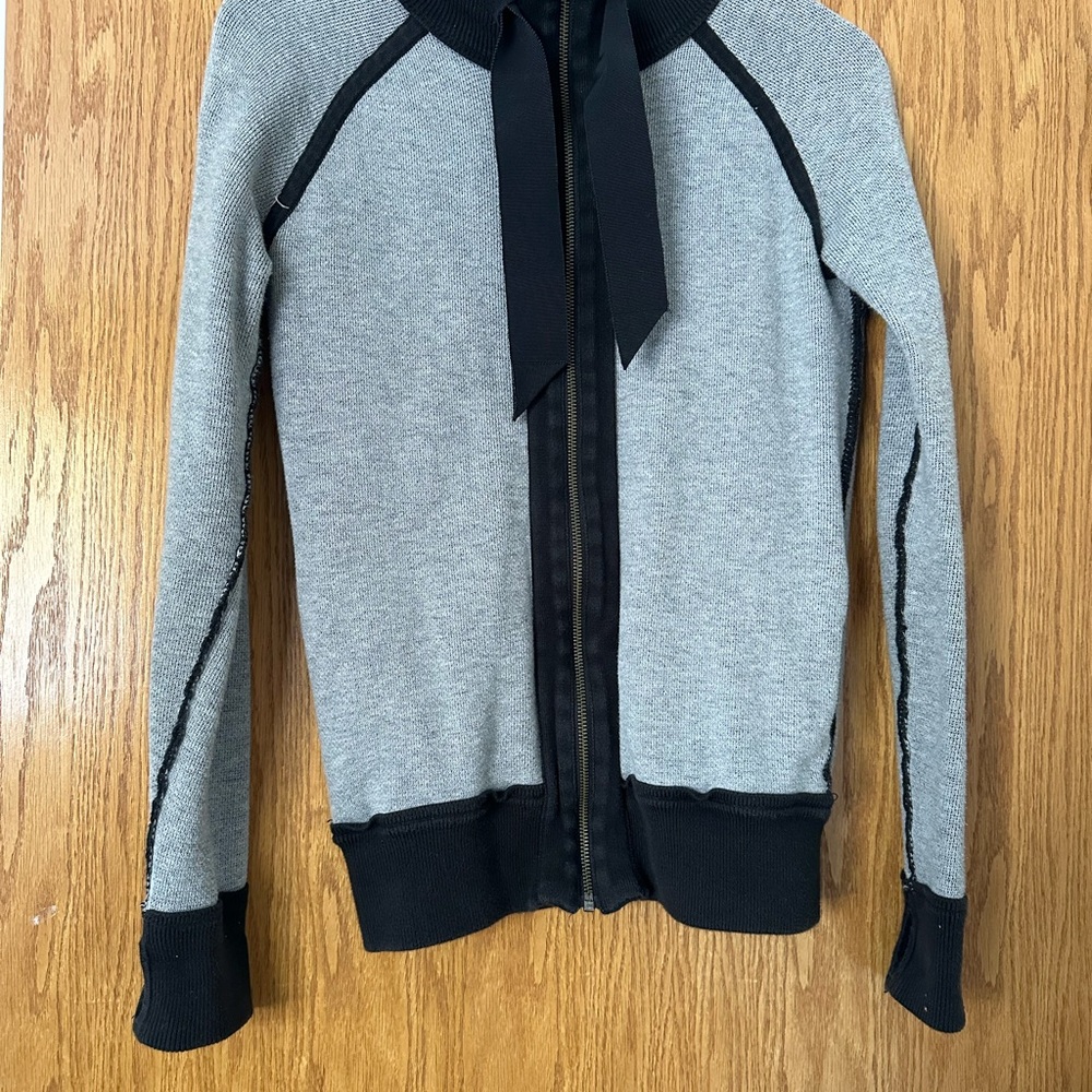 lululemon athletica Reversible Gray and Black Bomber Jacket